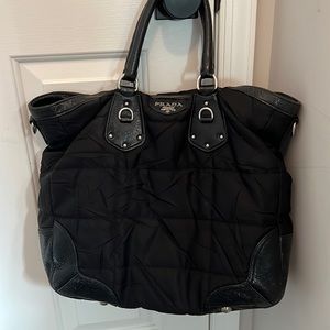Authentic Prada black nylon bag